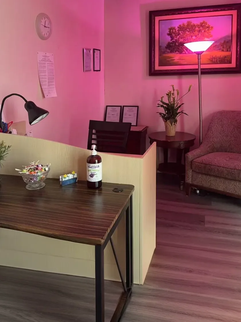 Warm treatment room at Sunshine Massage Spa in Mesquite NV